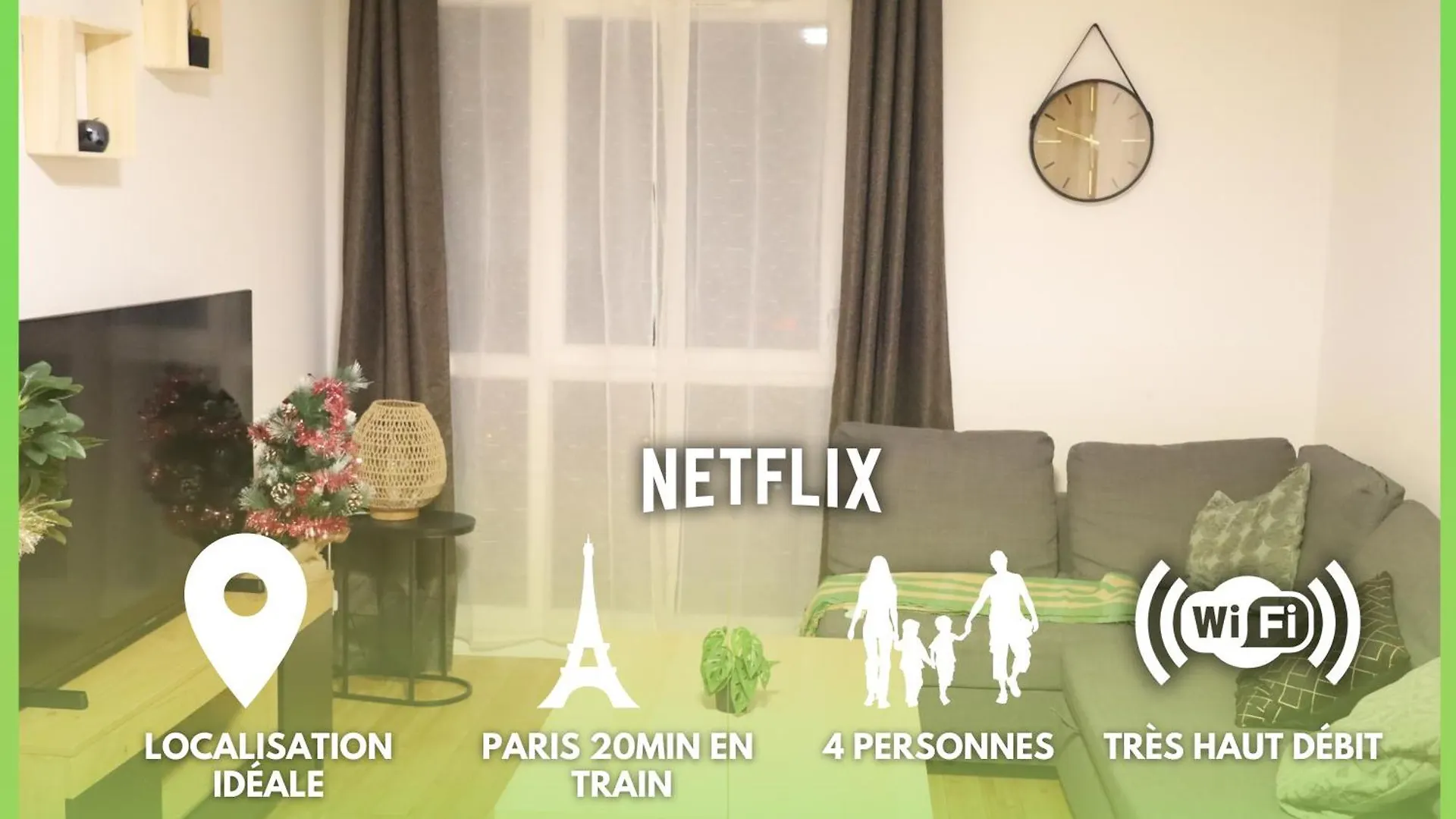 Le Cocon Lumineux A 20Mn De Paris Et Orly Appartement Vigneux-sur-Seine 0*,  Frankrijk
